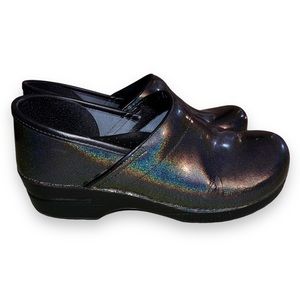 Iridescent Dansko Clogs: Size 40